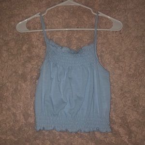 Cute light blue mini top